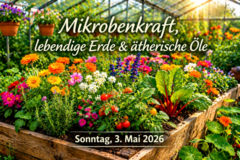 Gartenseminar mit effektiven Mikroorganismen und ätherischen Ölen